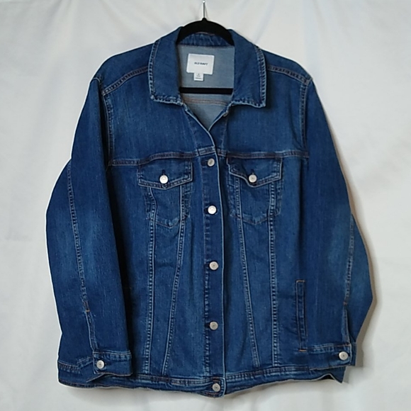 old navy plus size denim jacket